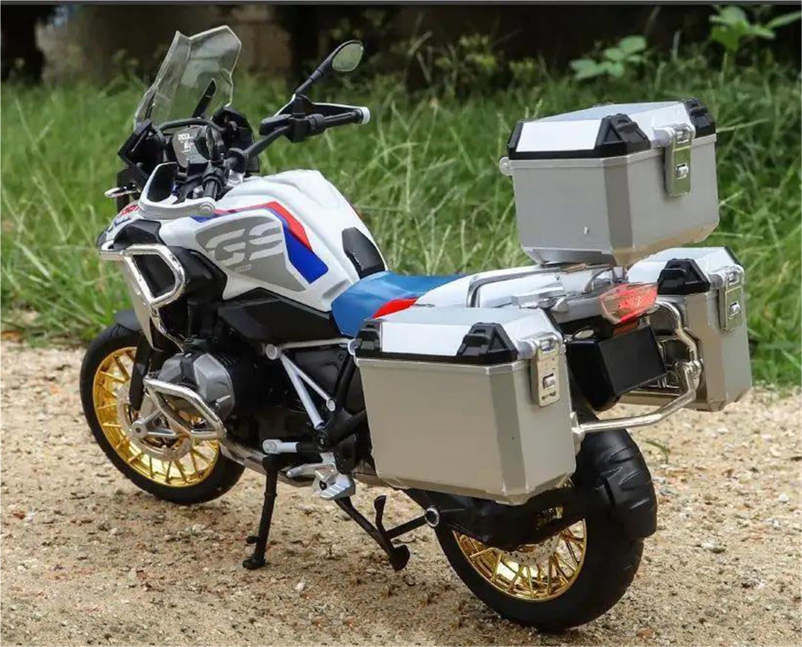 Modelo de Juguete Modelo De Motocicleta A Escala 1/9, Metal Fundido A Presión, para Deportes Calle, Juguete Ligero, Regalo para BMW R1250GS Viaje