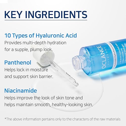 Miniatura 3 de Hyaluronic Hydra Boost - Suero con 10 ácidos hialurónicos, niacinamida, pantenol, ligero, hidratante para una piel brillante, no graso, sin