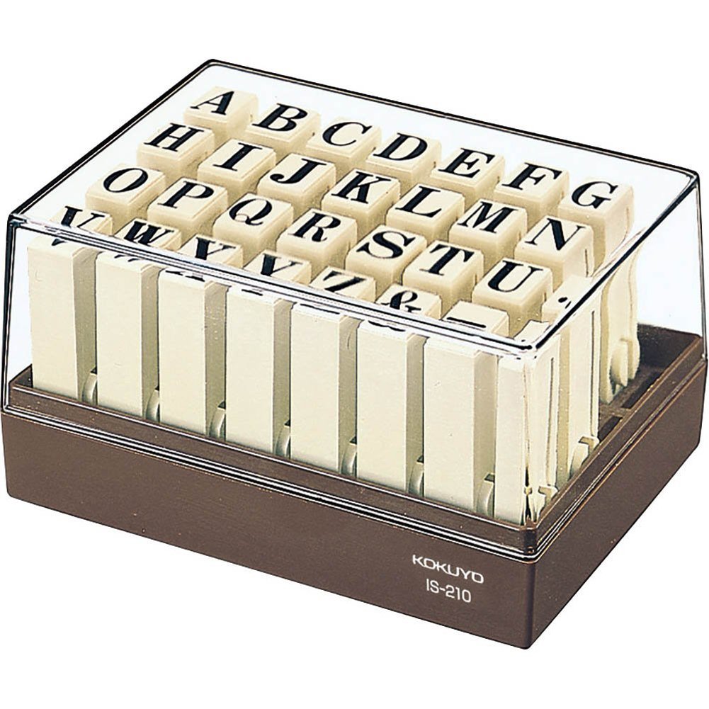 Kokuyo endless letter stamp set IS-210 (japan import)