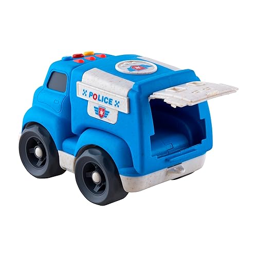 Mud Pie Vehículo de juguete de emergencia para niños, coche de policía