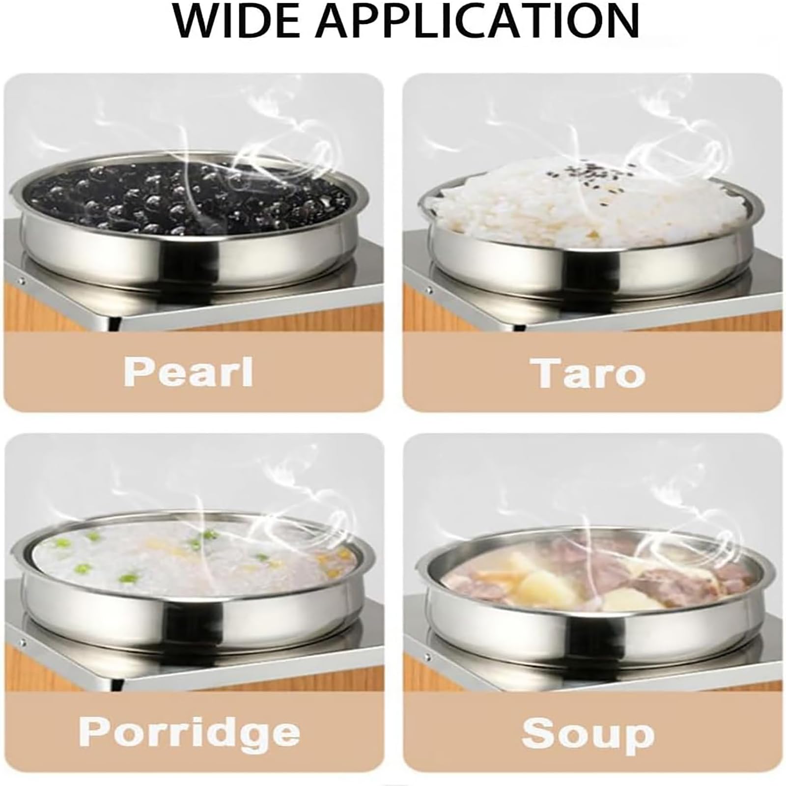 MObyat Tapiokaperlen-wärmer, 3-l/7-l-isolierbehälter Aus 4-lagigem Edelstahl, Einstellbare Warmhaltetemperatur Von 40–90 °c, Zum Warmhalten Von Speisen In Milchtees Und Sushi-Restaurants 7l