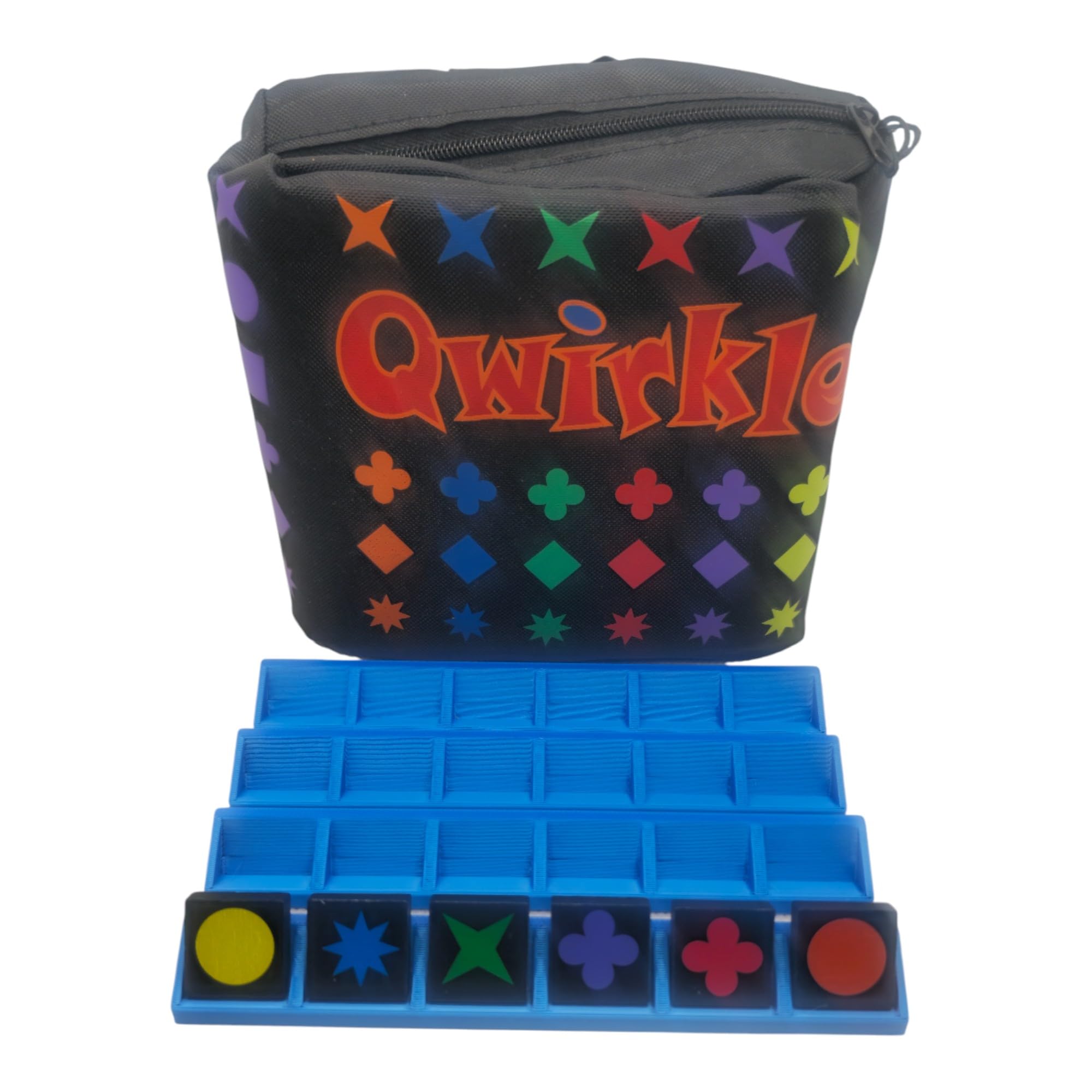 Générique 4 x Qwirkle Travel Token Holders (Blue)