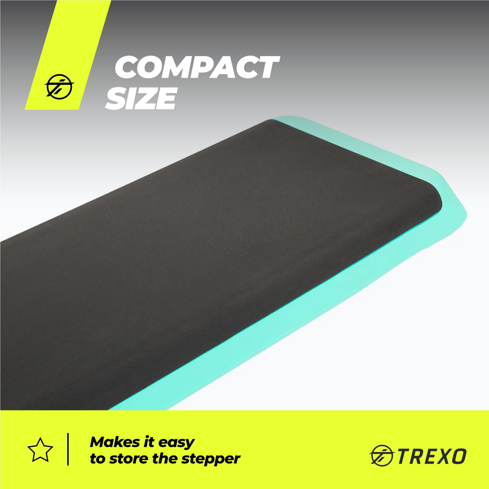 TREXO Step Aerobic Cardio Fitness Altezza Regolabile 10-15-20 cm 109 x 41 cm 250 kg