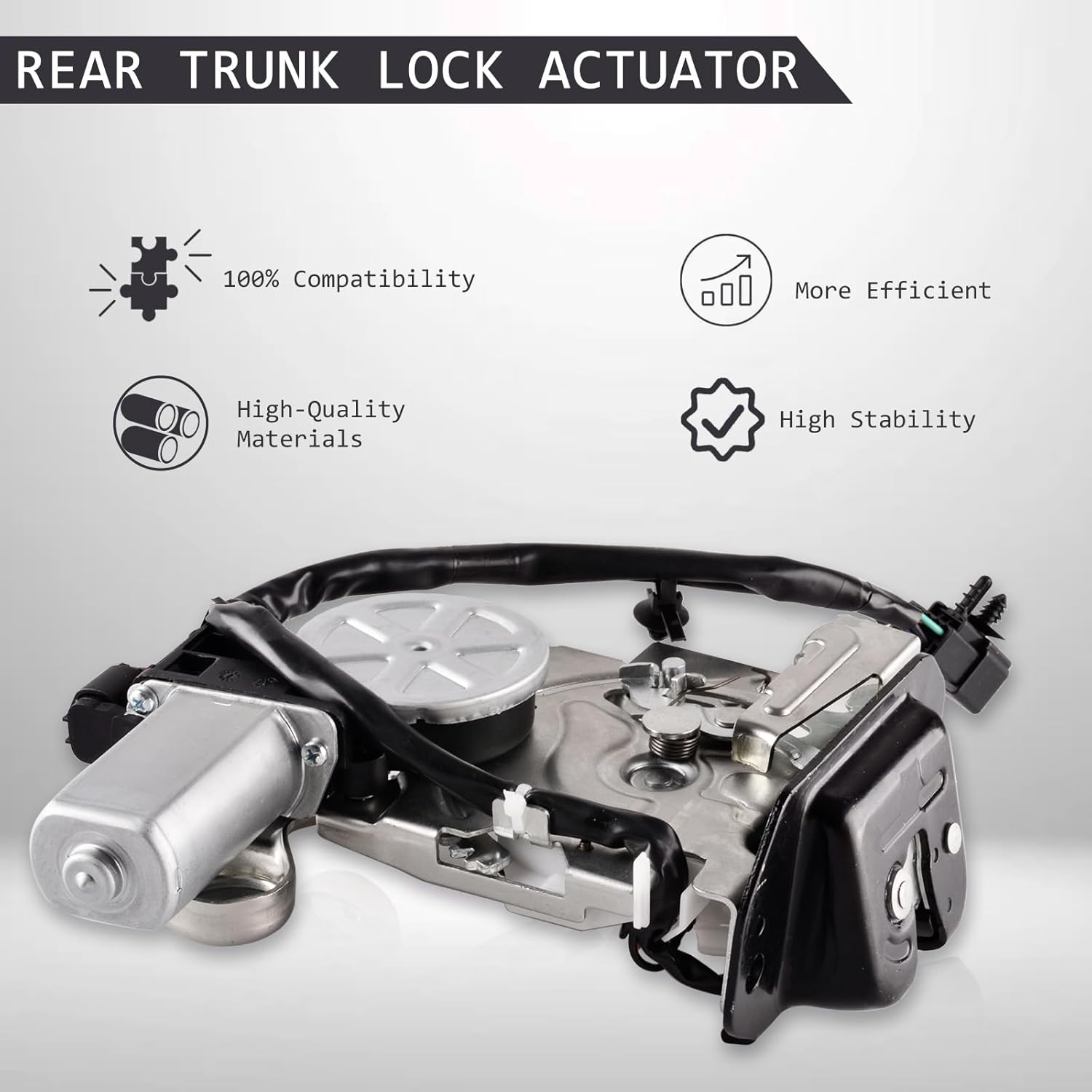 Rear Door Lock Actuator Compatible with 2009-2014 Ford Flex, Trunk Latch Actuator Replacement 8A8Z-7843150-A, 8A8Z-7843150-B, 7L1Z-7843150-B