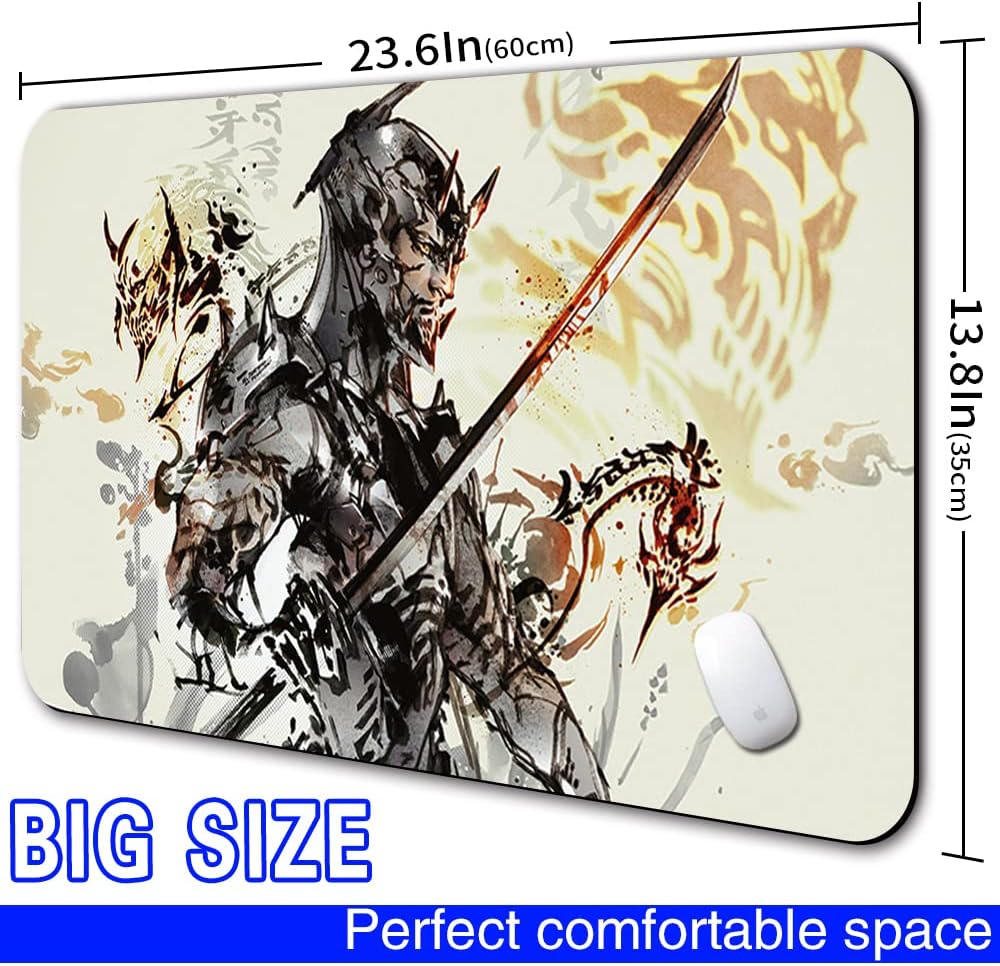 SATORU UMEZAWA - Board Game TCG Playmat - 23.6x13.8 inches - Compatible for TCG MTG Playmat Free Bag