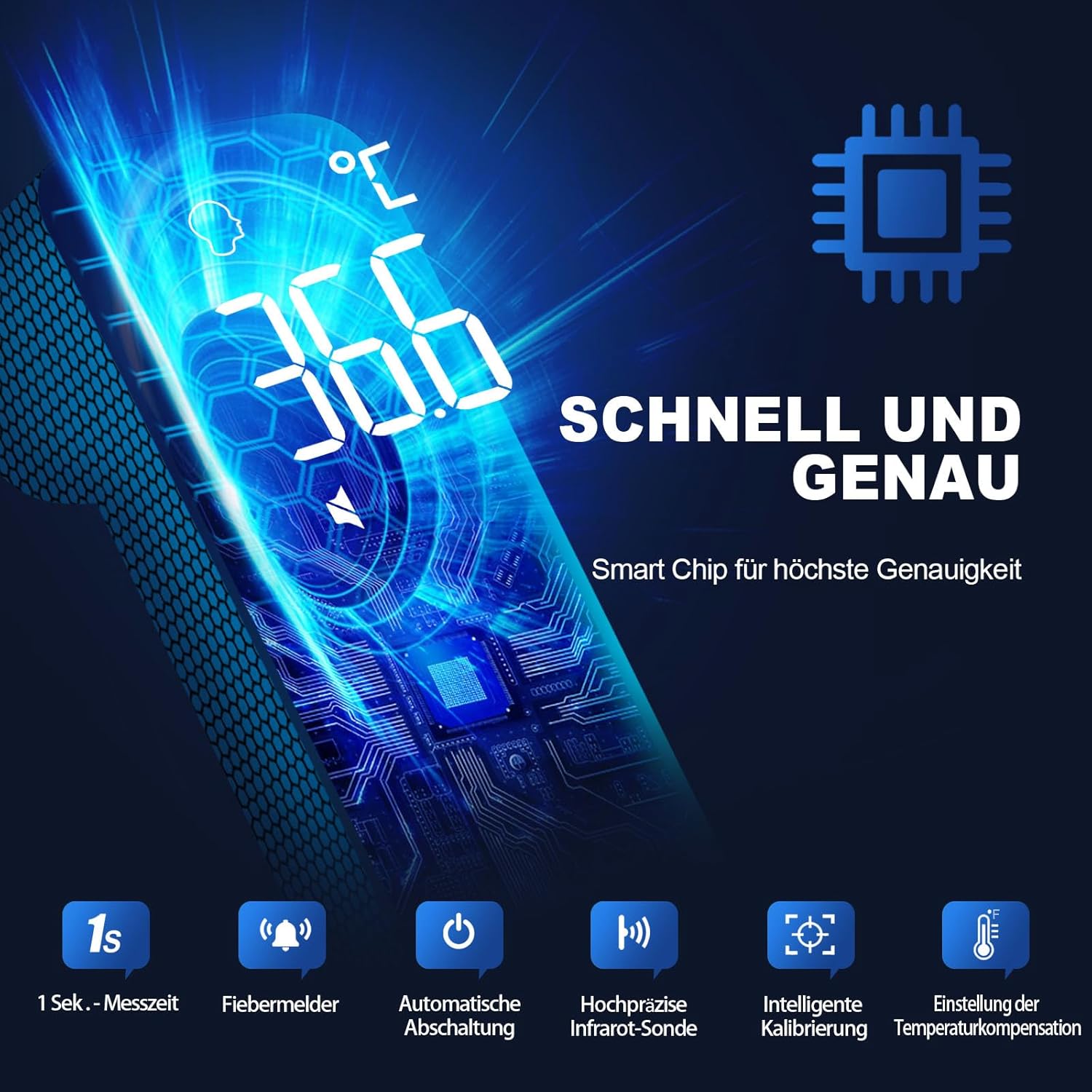 Termometru Viproud multiple moduri de utilizare