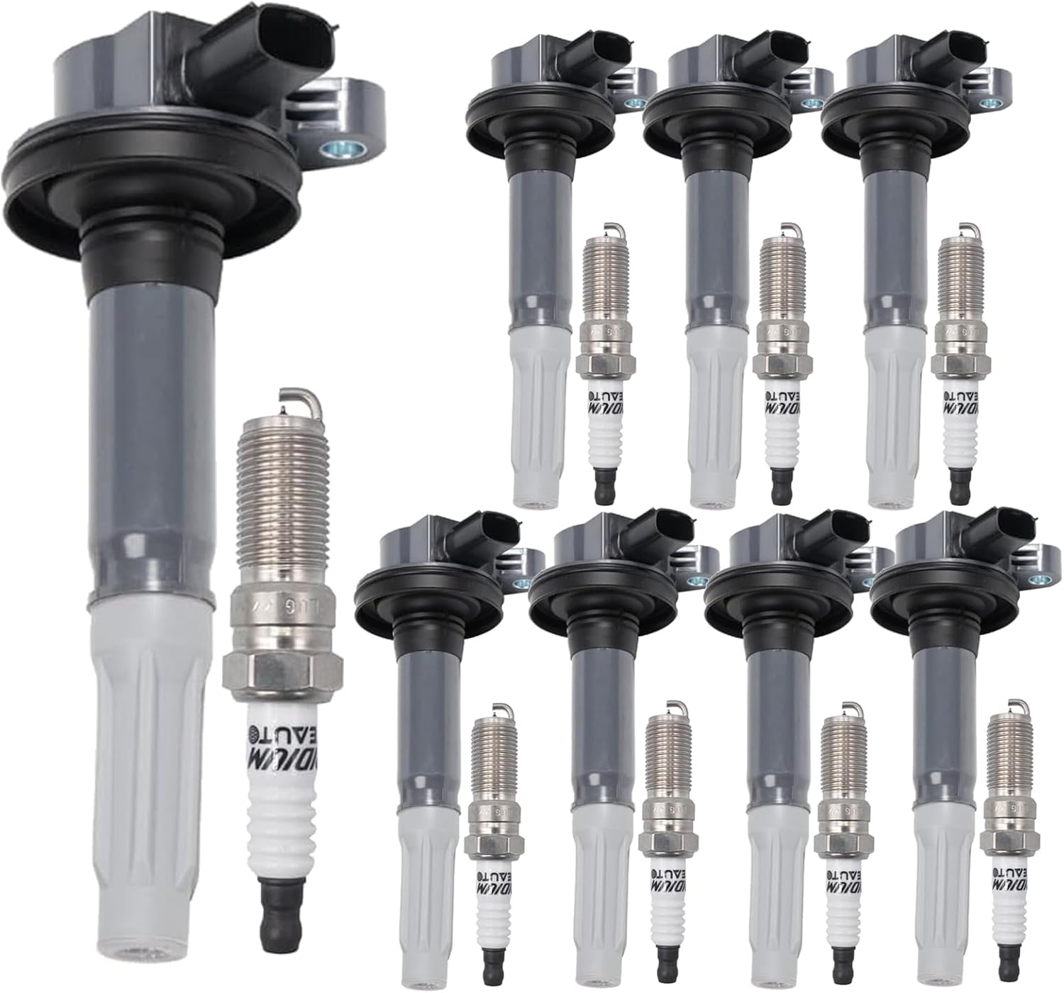 UF622 Ignition Coil Pack BR3Z12029A and Iridium Spark Plugs SP548 Set Of 8 Fit For Ford F-150 XL,XLT,Lariat,FX2,FX4,STX,King Ranch,Platinum 2011-2016&Mustang GT,GT Premium,Boss 302 2011-2016 5.0L V8