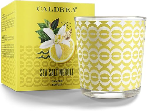 Caldrea Vela perfumada, fabricada con aceites esenciales y otros ingredientes cuidadosamente elegidos, 45 horas de tiempo de combustión, aroma a