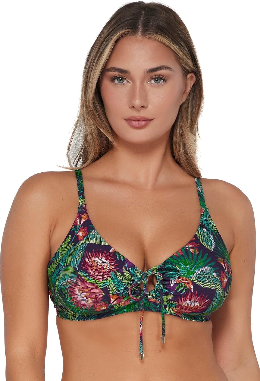 Sunsets Women's Kauai Keyhole Bikini Top Swimsuit with Underwire - Image 2