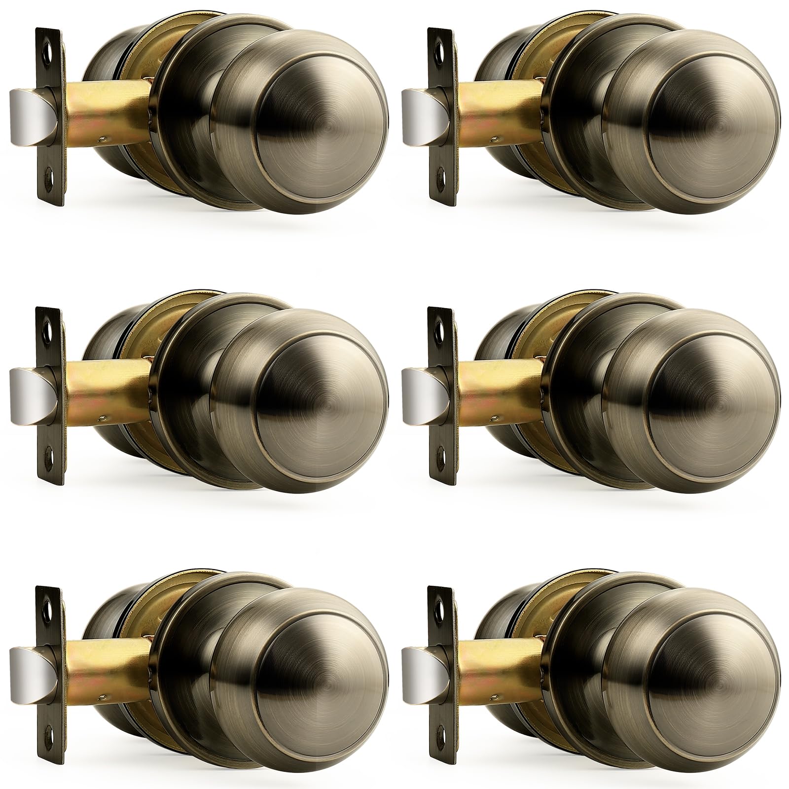 Probrico Gold Dummy Door Knobs - 2 Pack -31