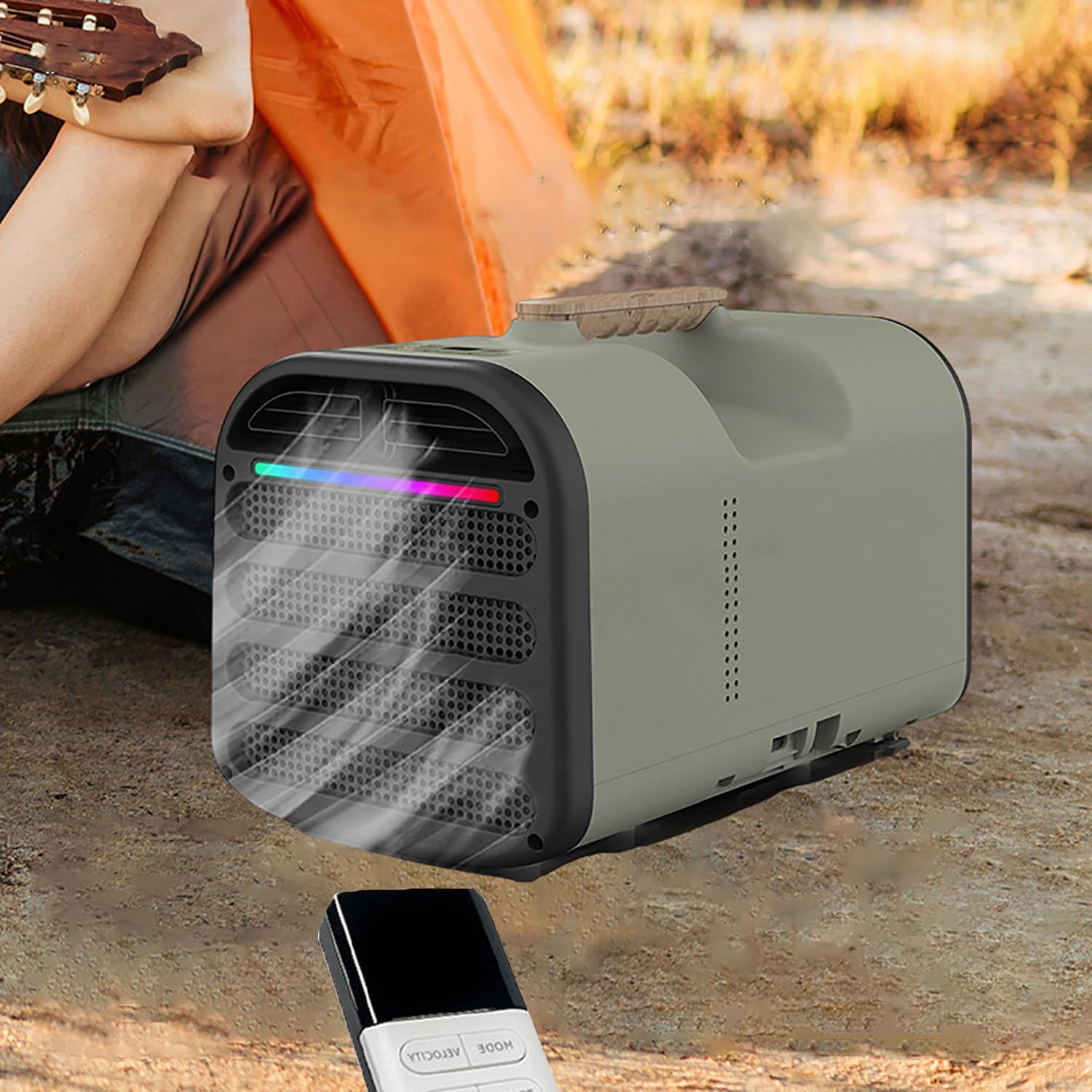 Nuovo condizionatore d'aria portatile da 1500 W 5200 BTU a raffreddamento rapido, deumidificatore per condizionatori d'aria, mini condizionatore d'aria portatile da campeggio, camper, camion