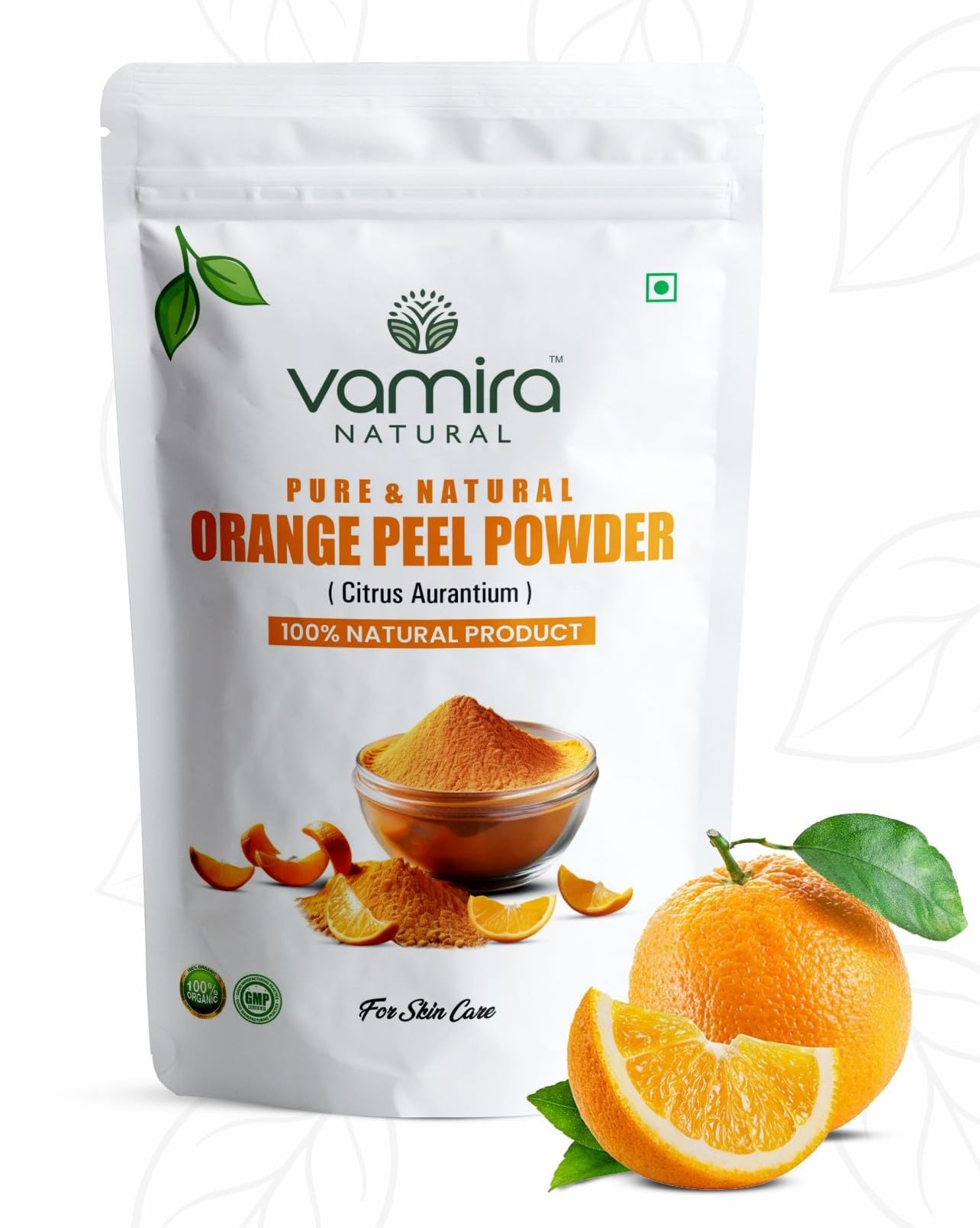 Orange Peel Powder for Hair & Scalp | 100% Pure Natural Santra Chilka Powder for Cleansing, Moisturizing & Nourishing | Helps Brighten Dull Skin & Repair Damaged Hair | Herbal Hair Pack & Mask (Sulfate Free, Pouch Pack) (200 Gram)-image-9