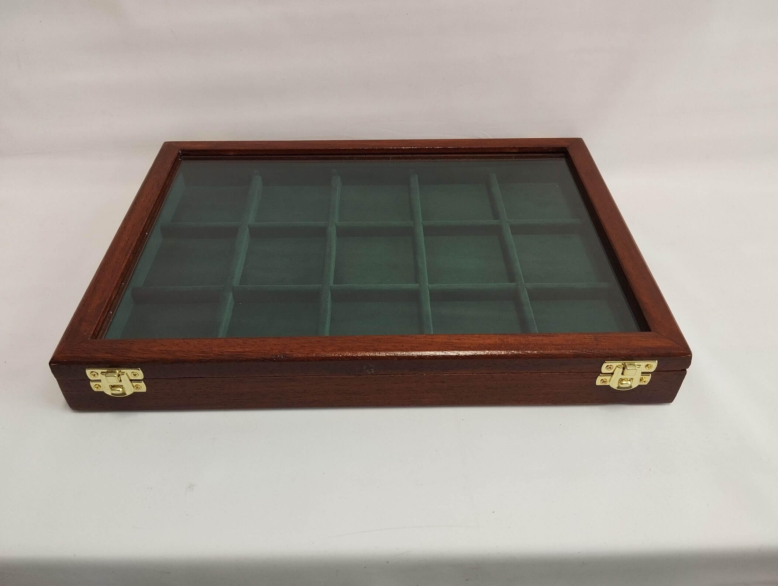 Vitrina para Reloj de Bolsillo – Estuche de Madera Artesanal para un Reloj de Bolsillo, Caja Expositora para Coleccionistas e Idea de Regalo