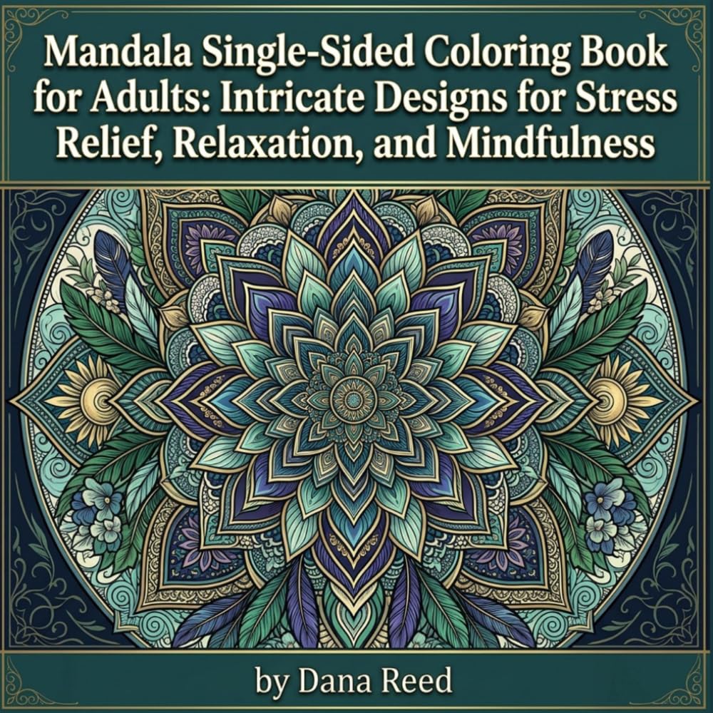 Mandala Coloring Book for Adults: Intricate Designs for Stress Relief, Relaxation, and Mindfulness