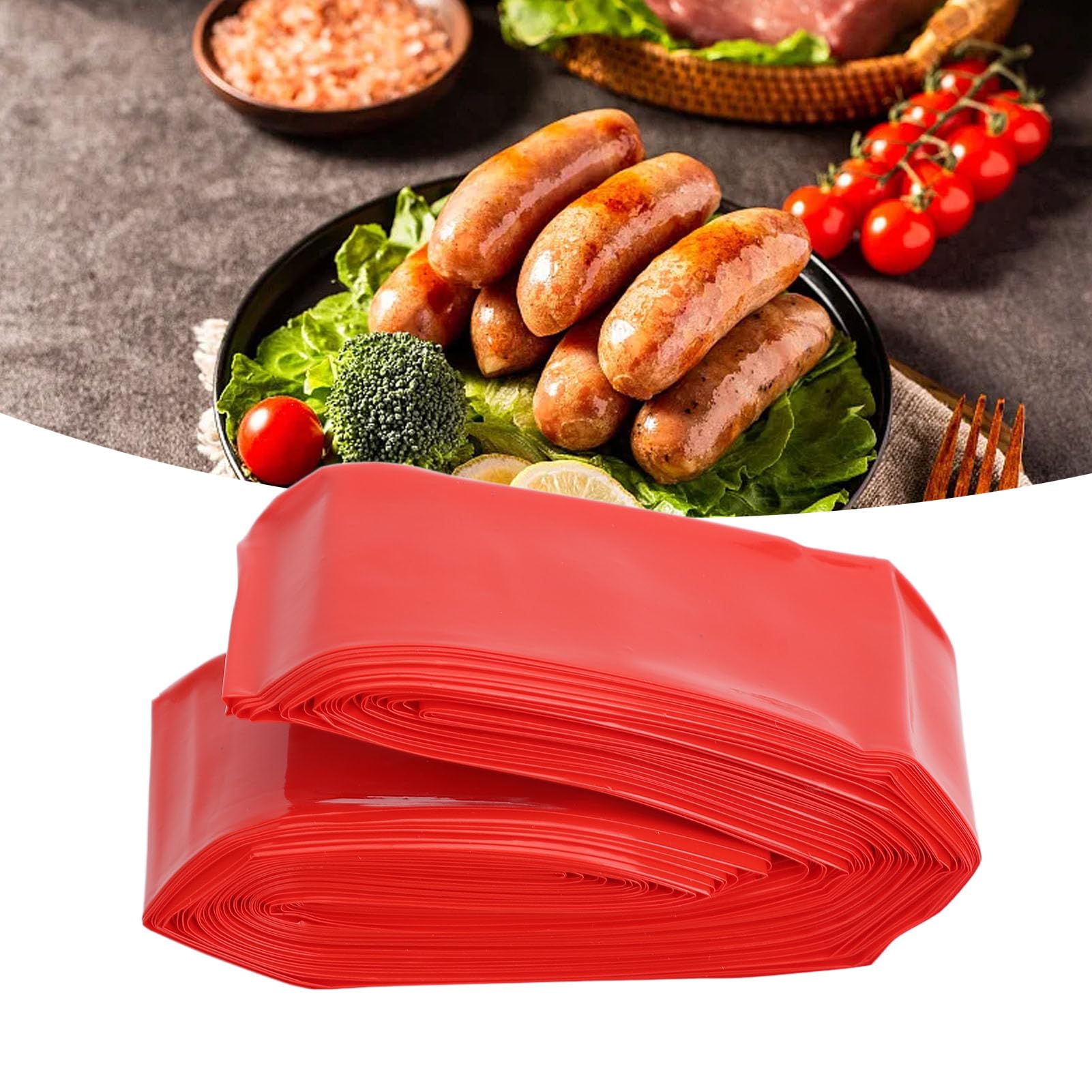 Plastic Sausage Casing, High Temperature, Durable Homemade Casing for Kitchen Accessories, Inedible Casing with Easy Handling
