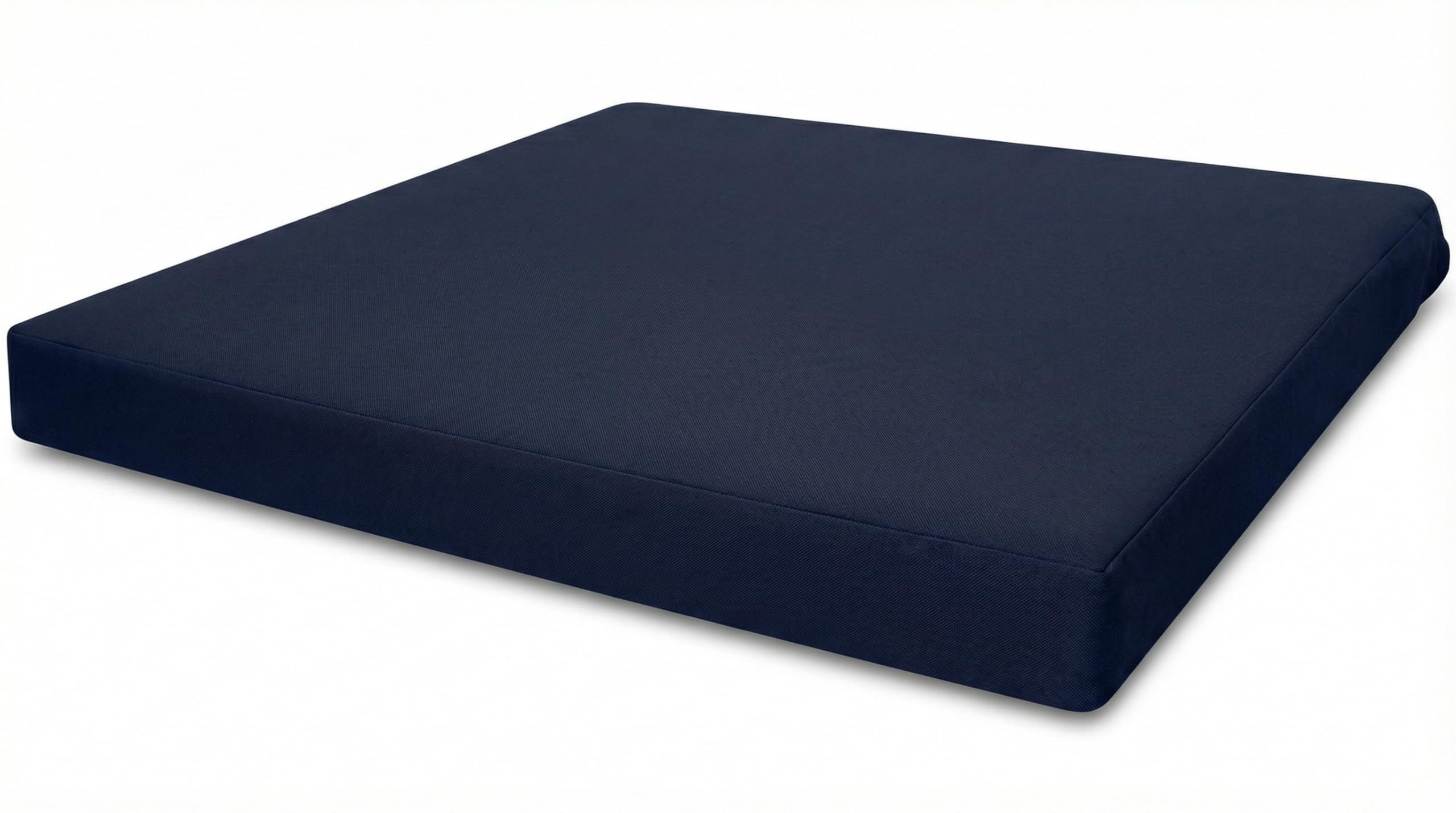 Foam & Upholstery Warehouse Waterproof Cushion - Rattan Seat Pads for Indoor & Outdoor Garden Chairs Office chair Dining Room Seating Pad Great for Rattan (55cm x 55cm x 7.5cm, Navy Blue) โ image 1