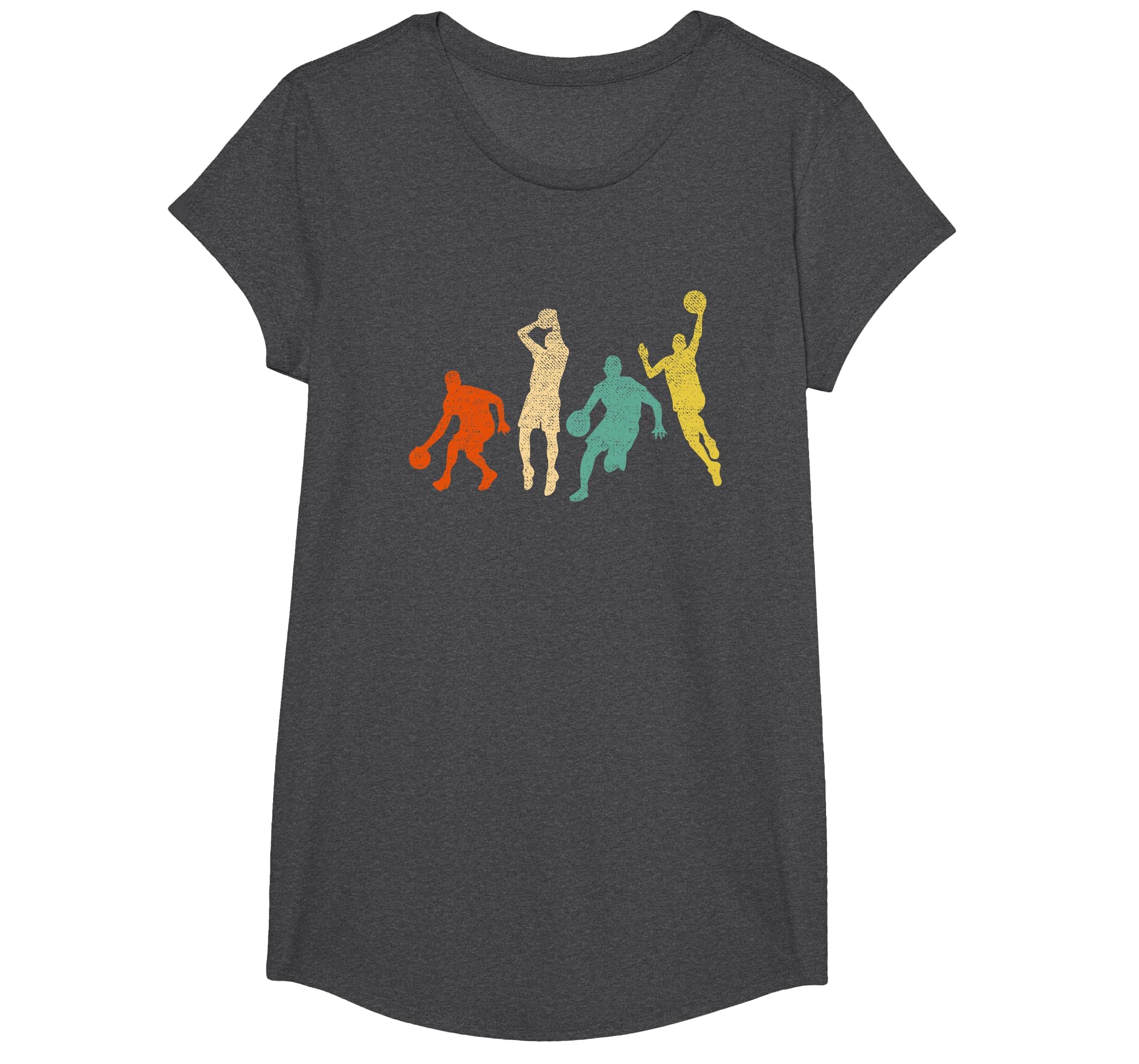 Vintage Basketball Ball Graphic Design Basketball Fan Player T-Shirt