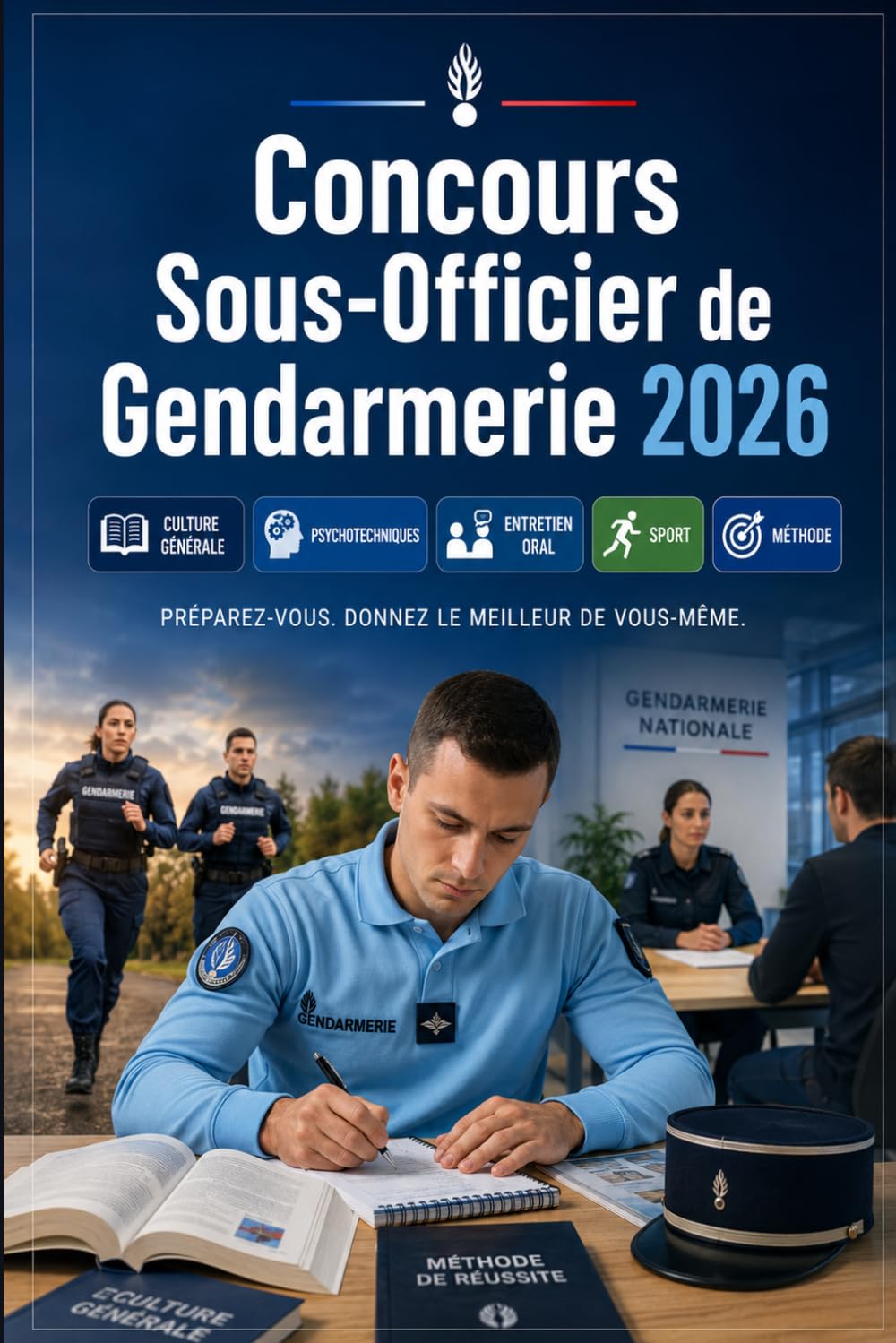 Concours Sous-Officier de Gendarmerie 2026: Gendarmerie Nationale : préparation complète, culture générale, tests psychotechniques, entretien oral, sport et méthode de réussite