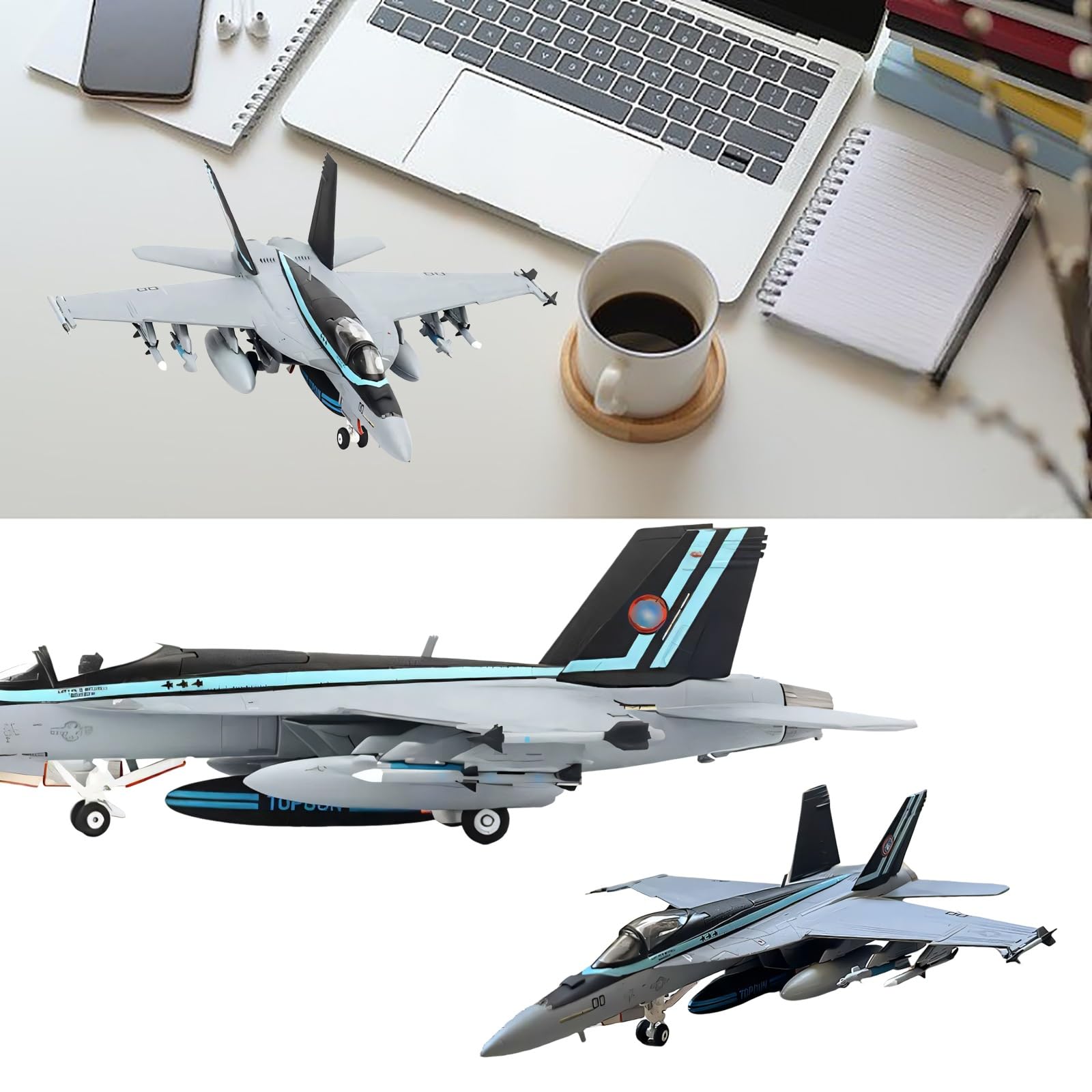1/144 Scala F/A-18E Super Hornet Modello pressofuso lega aeromobile Livrea collezione Militare Jet combattimento Appassionati aviazione Collezionisti Perfetto arredamento scrivania for ufficio