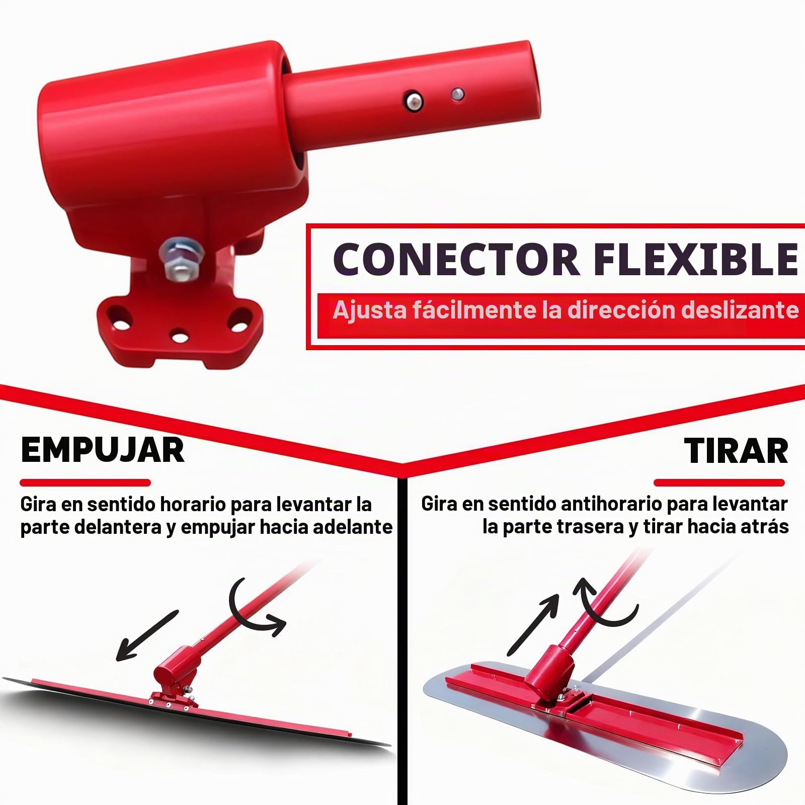 LIROPAU Juego de herramientas para alisar hormigón, Bull Float Concrete Float 90 x 20 cm, alisador de hormigón de acero inoxidable con paleta y soporte ajustable de 4 x 1,15 m para pavimentar suelos