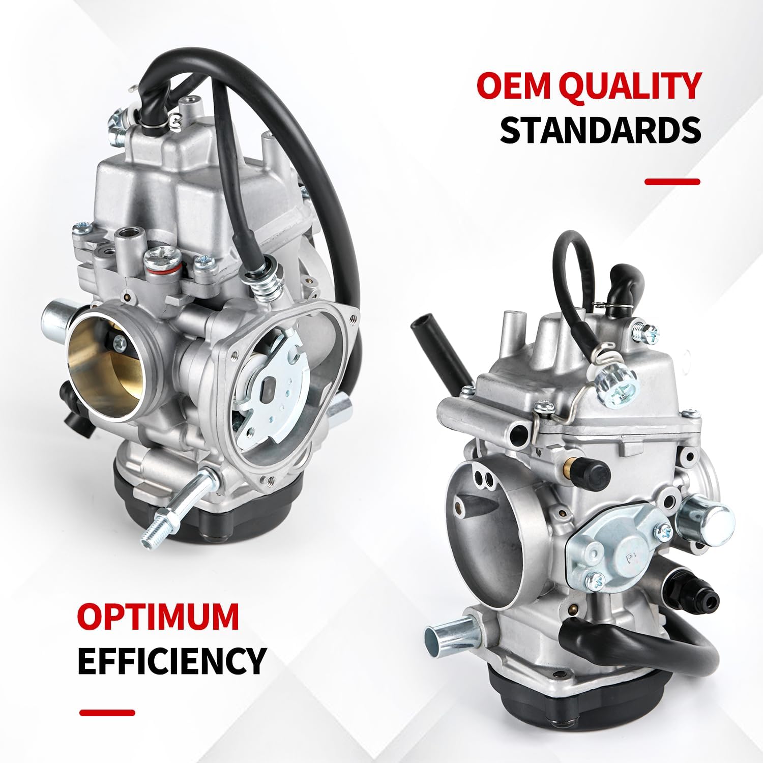 YFM400 Carburetor Fits for Yamaha 2000-2006 Big Bear YFM 400,Kodiak 400,2007-2010 Wolverine 450,2007-2014 Grizzly 350 450 ATV with Air Fuel Filter
