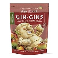 Vista 9 de GIN GINS Original Ginger Chews – Dulces 100% naturales de The Ginger People – Golosinas saludables envueltas individualmente – Hecho con el rizoma