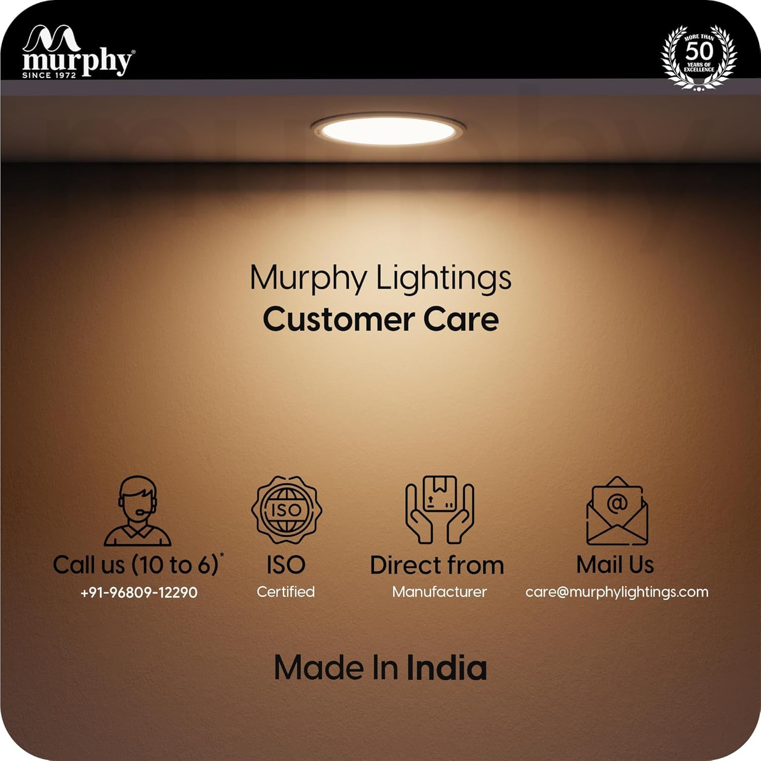 Murphy EVO 15W RD LED Panel Light | Cool White 6500K | Recessed Ceiling Light | 1500 Lumens | 150mm Cutout | Shockproof PC Body | 4kV Surge Protection | BIS Approved |2-Year Warranty |Pack of 2 4