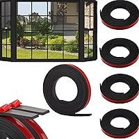 Qivine Peel-and-Stick Window Grille Inserts Kit - 5 Rolls 32.8FT Flexible PVC Trim for DIY Faux Divided Windows & Doors