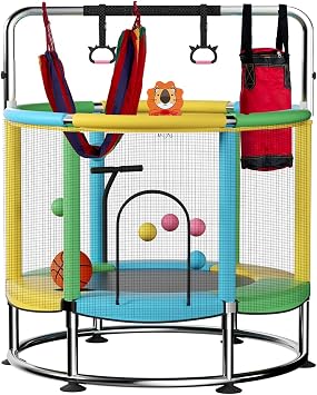 55" Trampoline for Kids,Indoor&Outdoor Toddler Trampoline