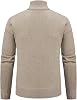 Cárdigan para hombre, con cierre, holgado, manga larga, tejido casual, abrigo de invierno elegante y cálido 5