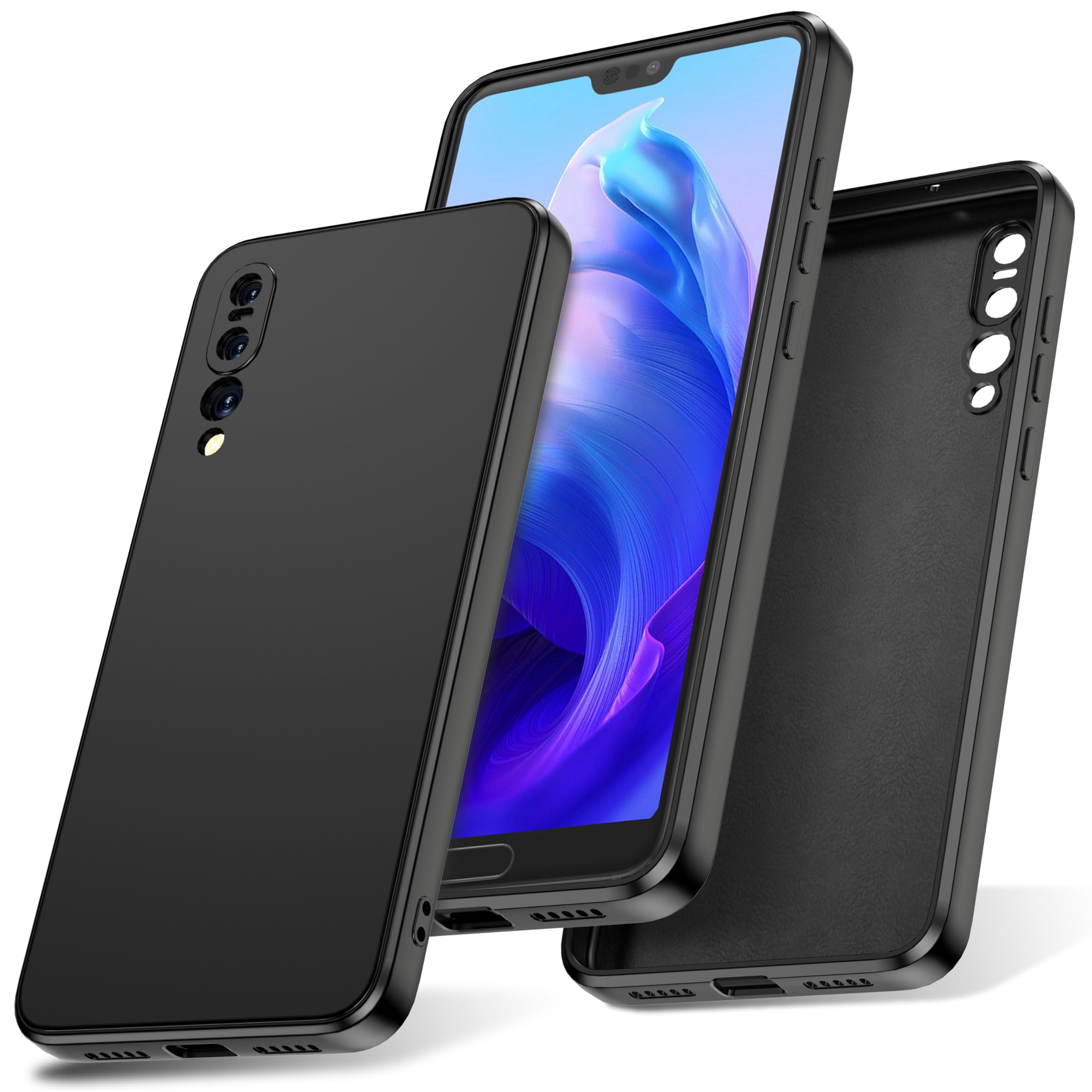 PER HUAWEI P20 Lite custodia posteriore opaca in silicone morbido TPU
