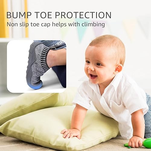 Miniatura 4 de STQ Zapatos para niños pequeños, con puntera ancha, zapatos sin cordones para niños y niñas