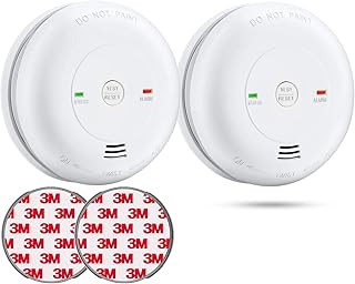 SITERLINK Carbon Monoxide Detectors Battery Operated, CO Detector with Test-Silence Button, 7-Year UL Listed Carbon Monoxide Alarm with Electrochemical Sensor, GS811-A, 2 Packs