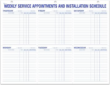 Route Sheets/Appointments - Form #9927