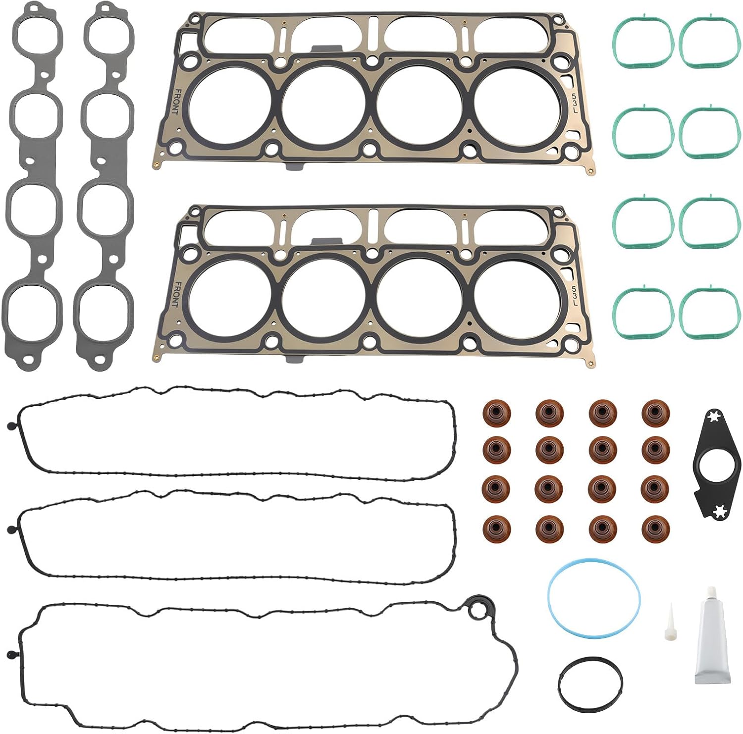 maXpeedingrods HS26744PT Cylinder Head Gasket Set Kit Bolt for Chevrolet Chevy Silverado 1500 / Suburban/Tahoe, for GMC Sierra 1500 / Yukon/Yukon XL 2015 2016 2017 2018 2019 5.3L V8#HS54996