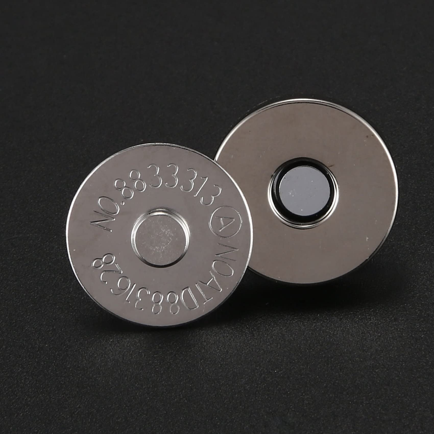 rieder 200 Juegos de Broches de de Botón Magnético de 18 mm - para Coser, Manualidades, Monederos, Bolsos, Ropa,