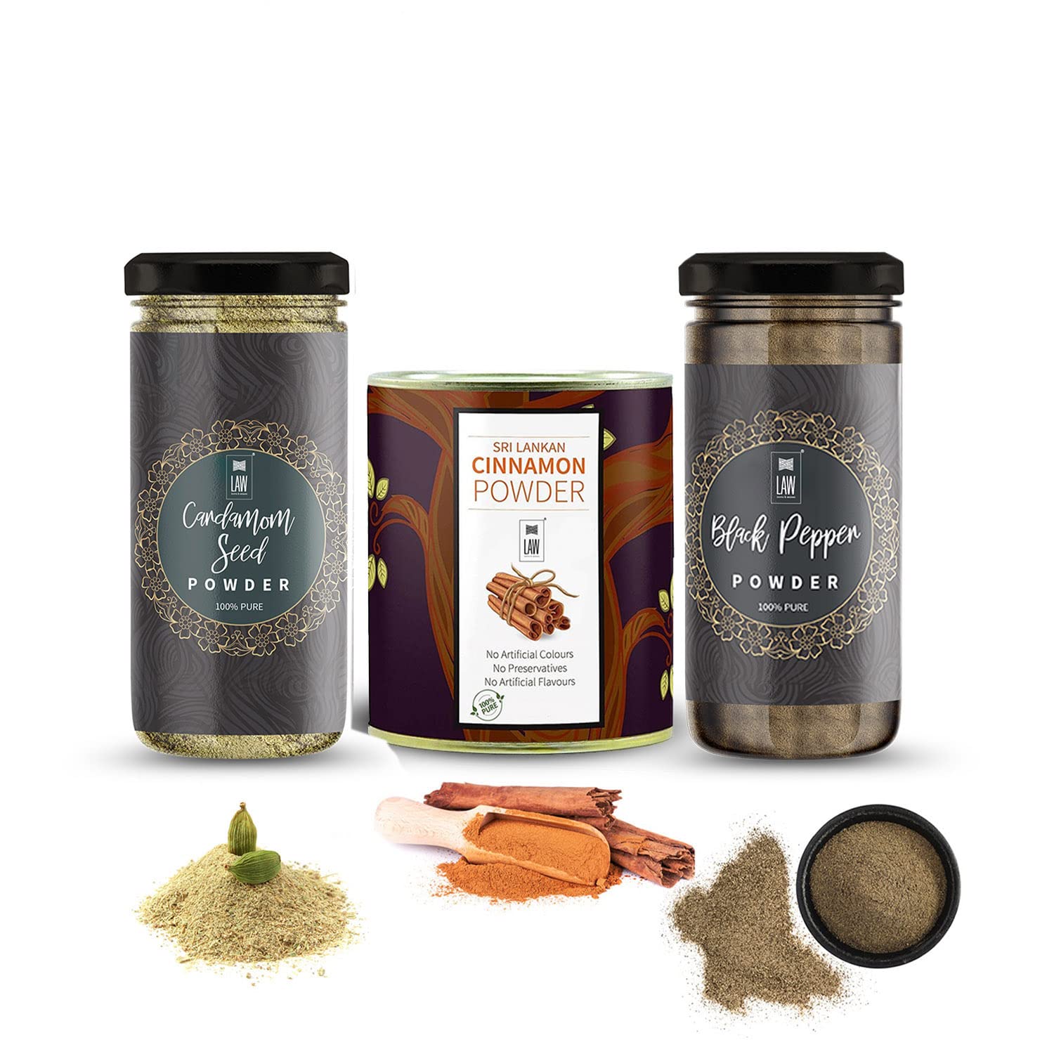 looms & weaves - Combo Offer - (100 gm Black Pepper Powder + 100 gm Cinnamon Powder + 100 gm Caradamom Seed Powder) (B07J1QRS6Z) Amazon Price History, Amazon Price Tracker