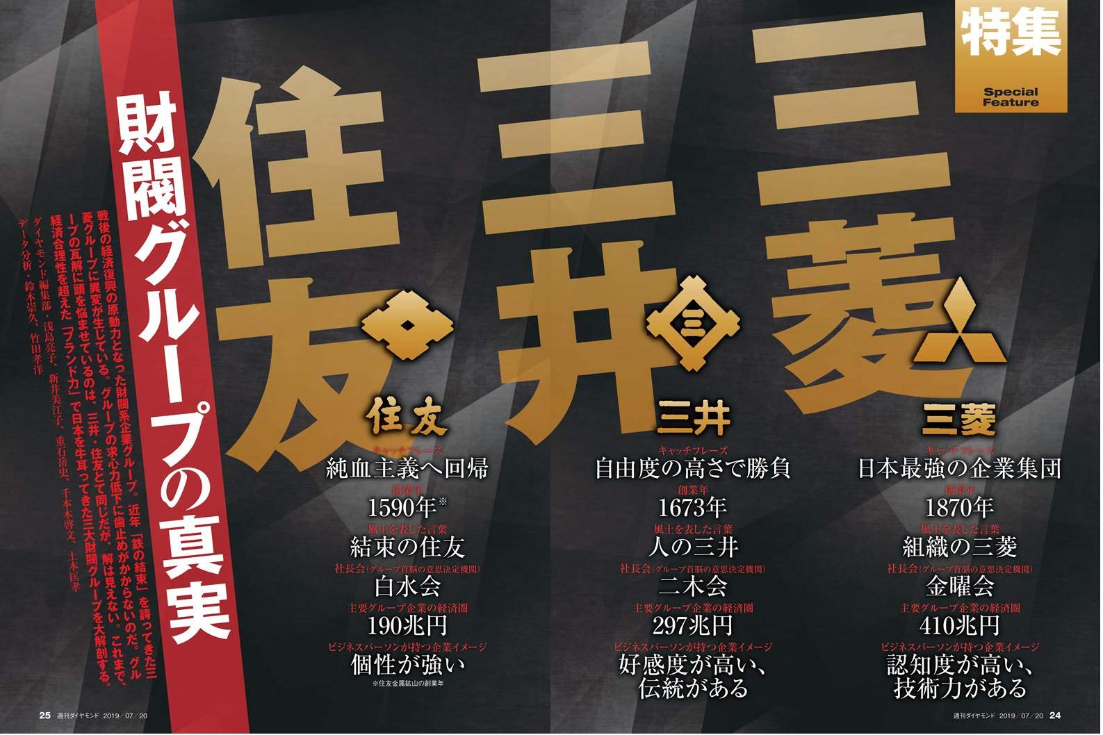 週刊ダイヤモンド 19年 7 号 雑誌 三菱 三井 住友 財閥グループの真実 Amazon Co Uk Books