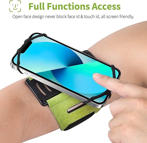 Miniatura 3 de Soporte de teléfono para piernas y brazos de cintura. Soporte para teléfono con brazalete para correr es giratorio de 360 y desmontable. Brazalete