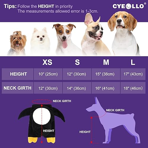 Miniatura 3 de cyeollo Disfraz para perro, lindo pingüino para perro, cosplay, cachorro, divertido disfraz de Halloween, fiesta, vacaciones, ropa para perros