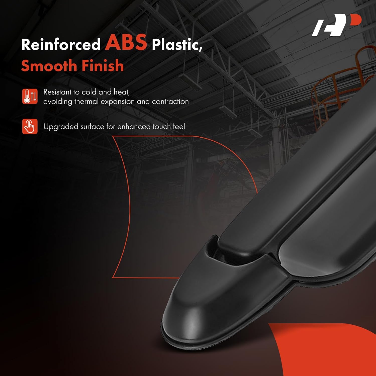 A-Premium Front Right Passenger Side Exterior Door Handle Compatible with Toyota Sienna 1998-2003, Smooth Black, Replace# 6921008010C0