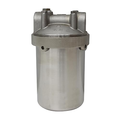 Miniatura 7 de TECHTONGDA Carcasa de filtro para sistema de filtración de agua Acero inoxidable 1 pulgada NPT para 20 pulgadas Cartucho de filtro largo 72psi