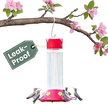Perky-Pet 209B-1SR Glass Hummingbird Feeders for Outdoors Hanging - 30 fl oz ...
