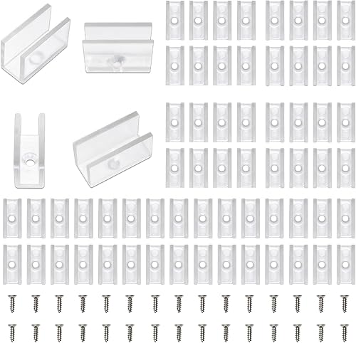 MMEEVT Soportes de montaje de cuerda de neón, 100 piezas de luces de neón para instalar clips de fijación, accesorios para tira de iluminación LED