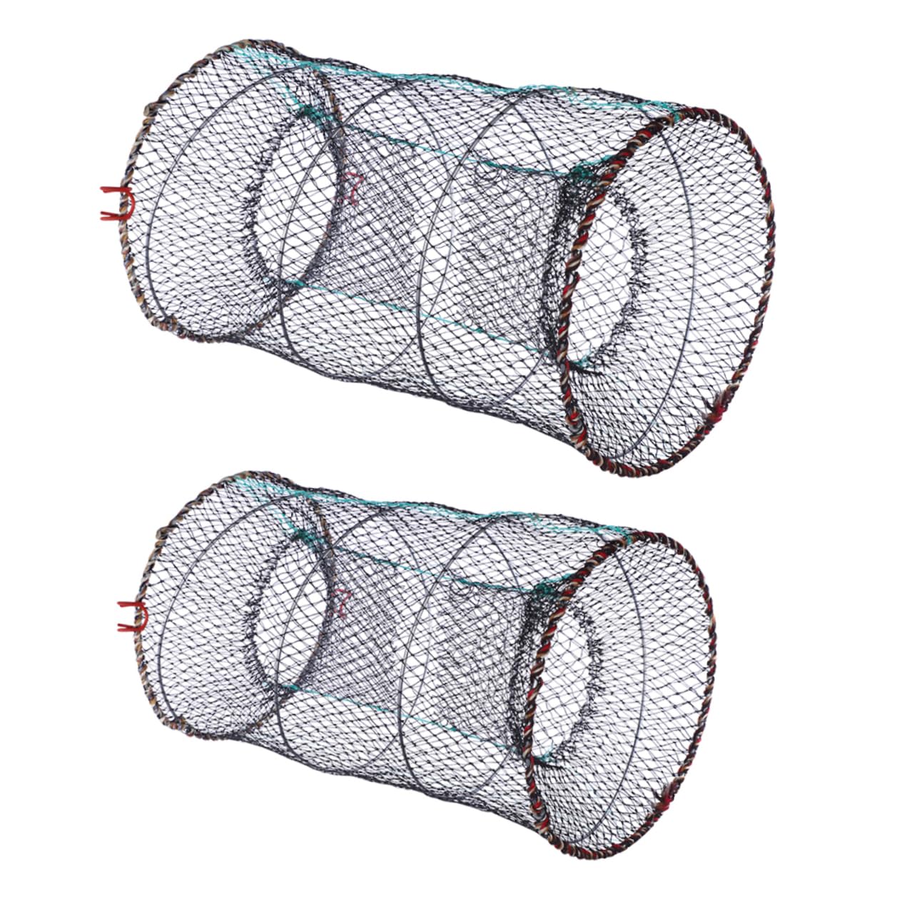 Totority 2Pcs Folding Bait Multi Function Crawfish Lobster Traps Convenient Portable Fishing Nets for Easy Catching Aquatic Creatures