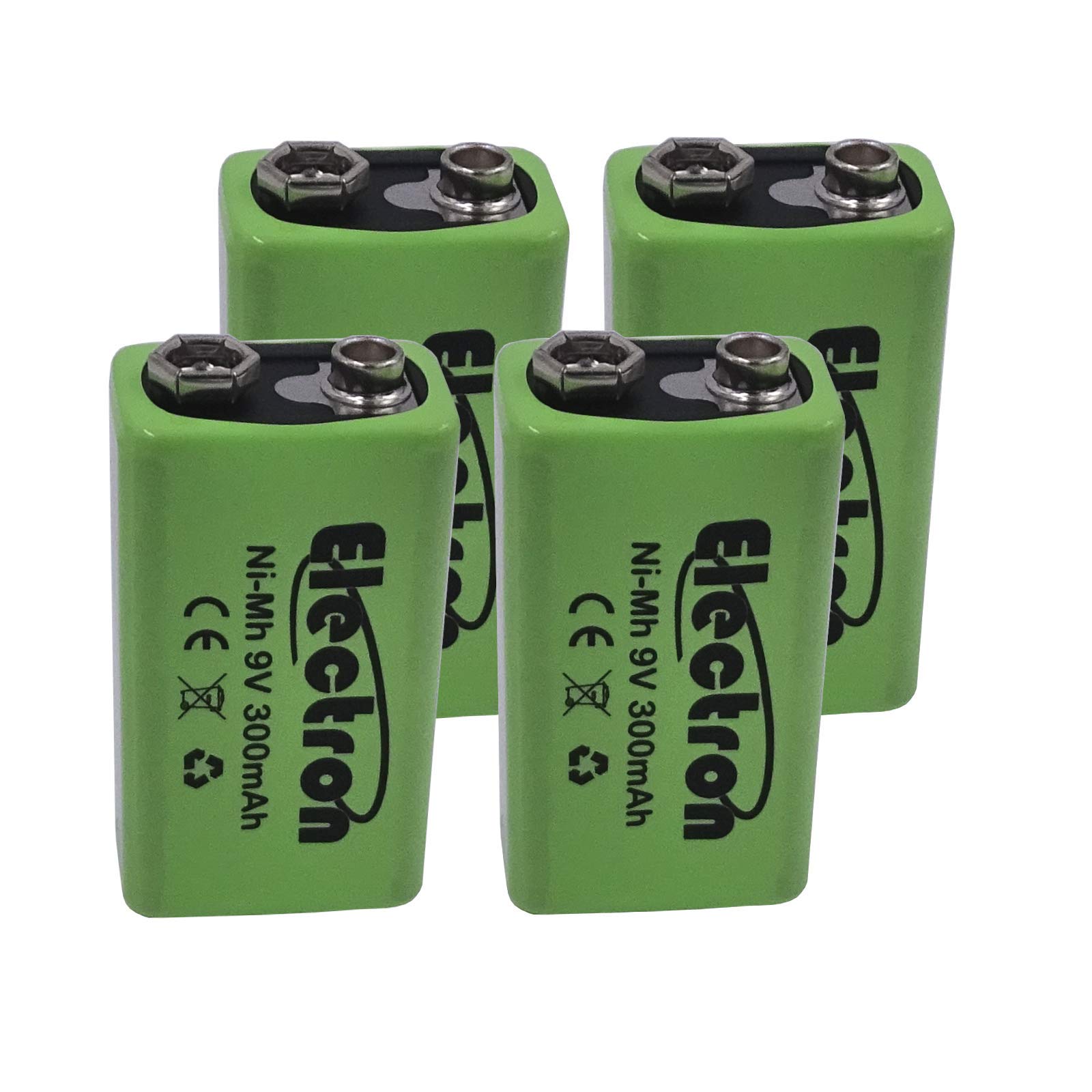 4 x pile batterie rechargeable ni-mH 9 V 300 mAh 9 V NiMH Accumulateur battery