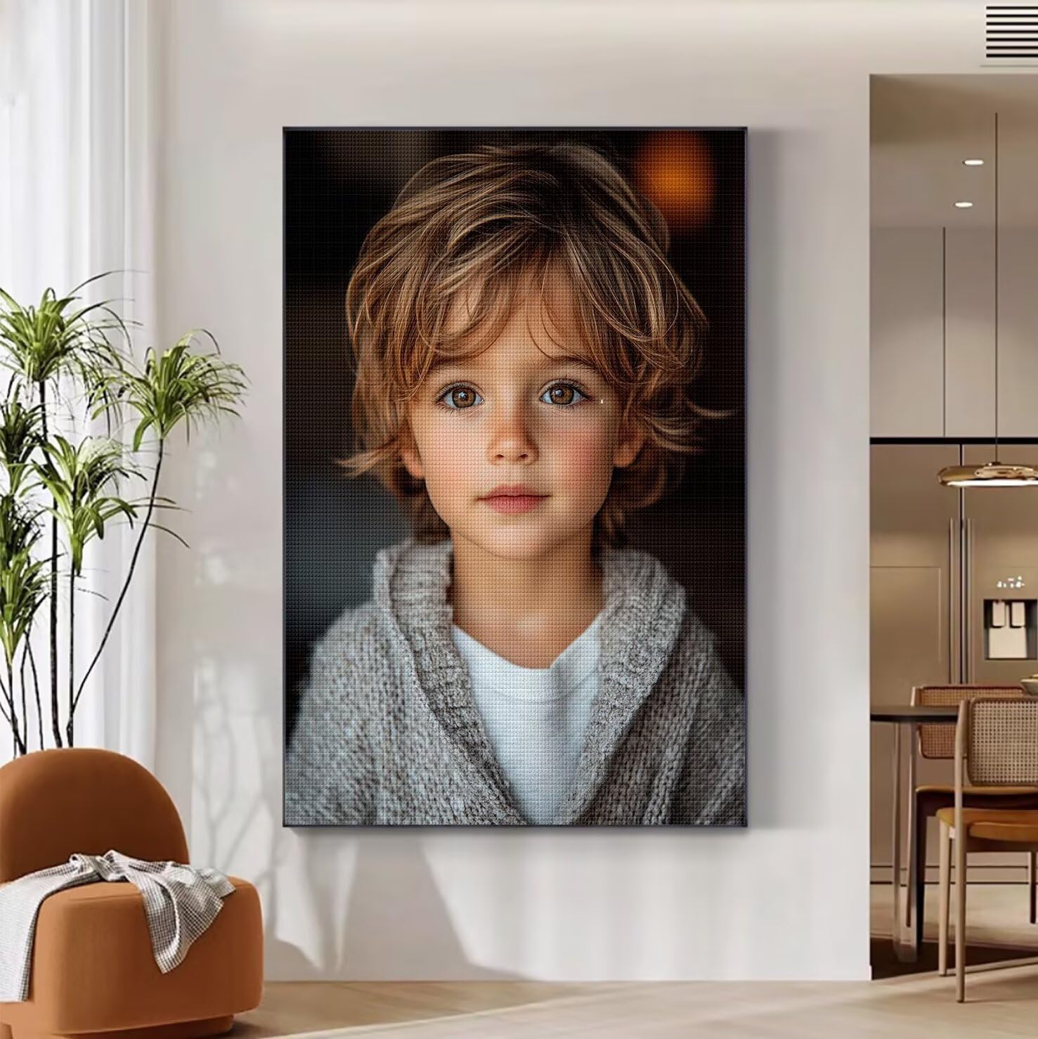 Spersonalizowane zestawy do sztuki diamentowej dla dorosłych, zestaw do malowania diamentami 70 x 140 cm, 5D, pełne wiercenie, mozaika, cekiny, spersonalizowane zdjęcie, unikalne prezenty do dekoracji