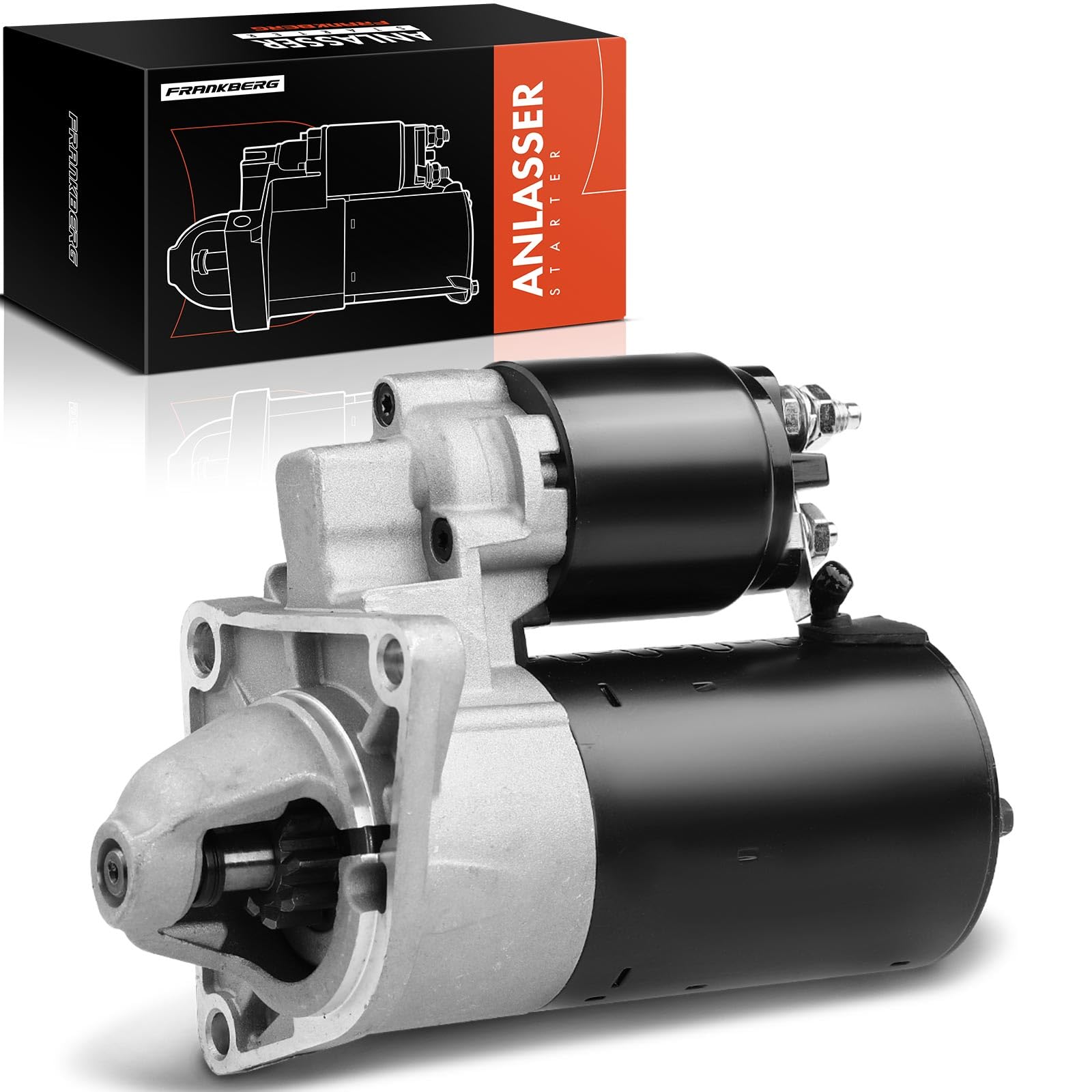 Frankberg Motorino di avviamento 1 1 KW 12 V 9 denti 0001107066 | Compatibile con: Kappa Coupe 838, 145.930, Dedra SW 835, Delta II 836, Marea 185, 156 Sportwagon 932, Lybra 839