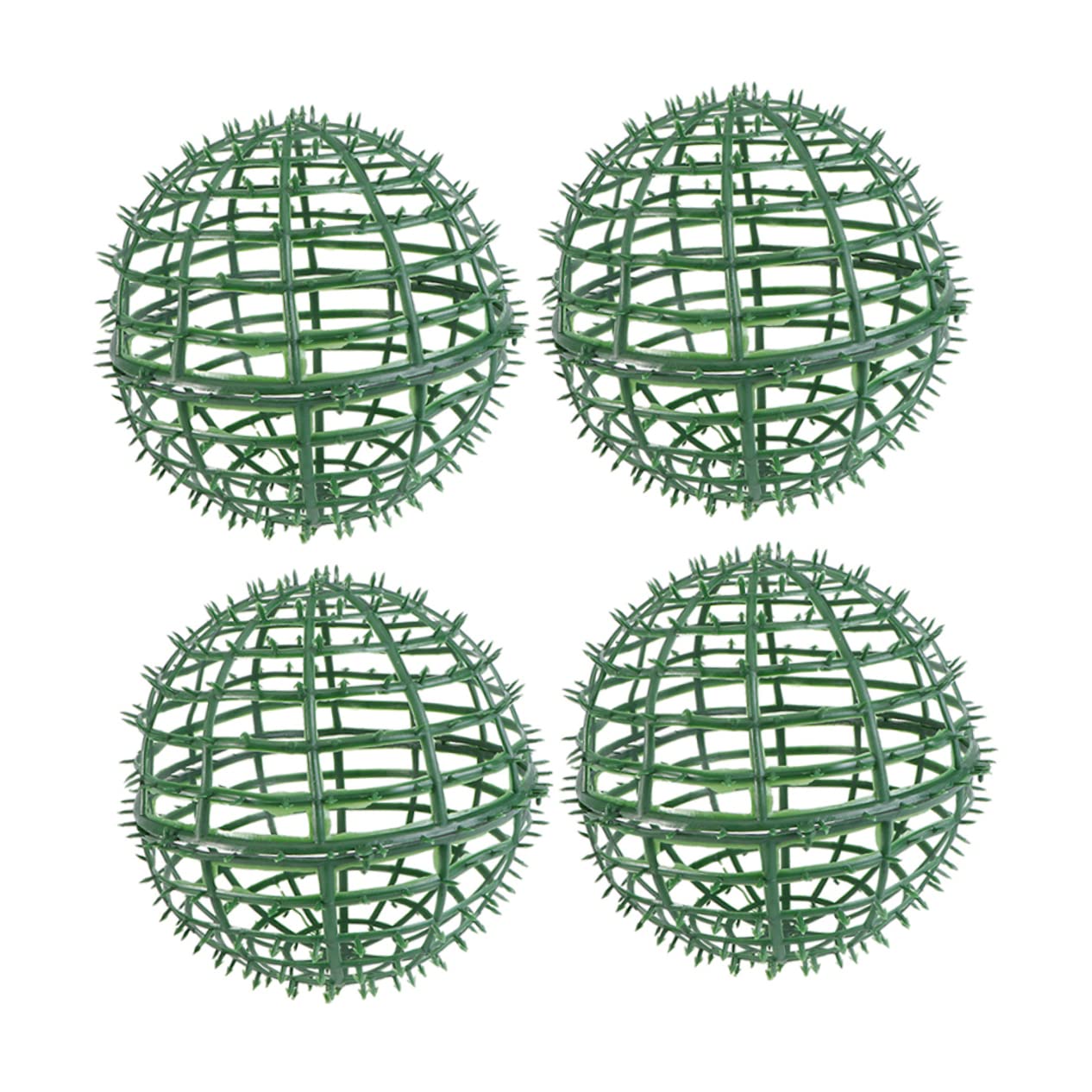 HONMEET 4pcs Boxwood Arrangement DIY Wreath Frames 3d Wreath Cage Topiary Globe Frame Green Decor Wire Wreath Frame Green Wreath Balls Rack Arrangement Rack Frangipani