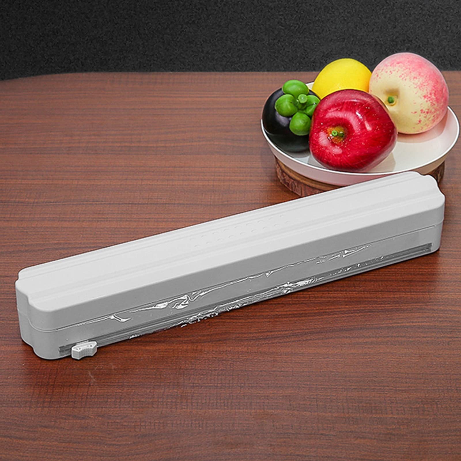 Distributeur de coupe-film alimentaire, distributeurs de nourriture, couteau d'emballage en plastique réglable adapté à l'emballage des aliments, des fruits et des légumes dans les cuisines et les sup
